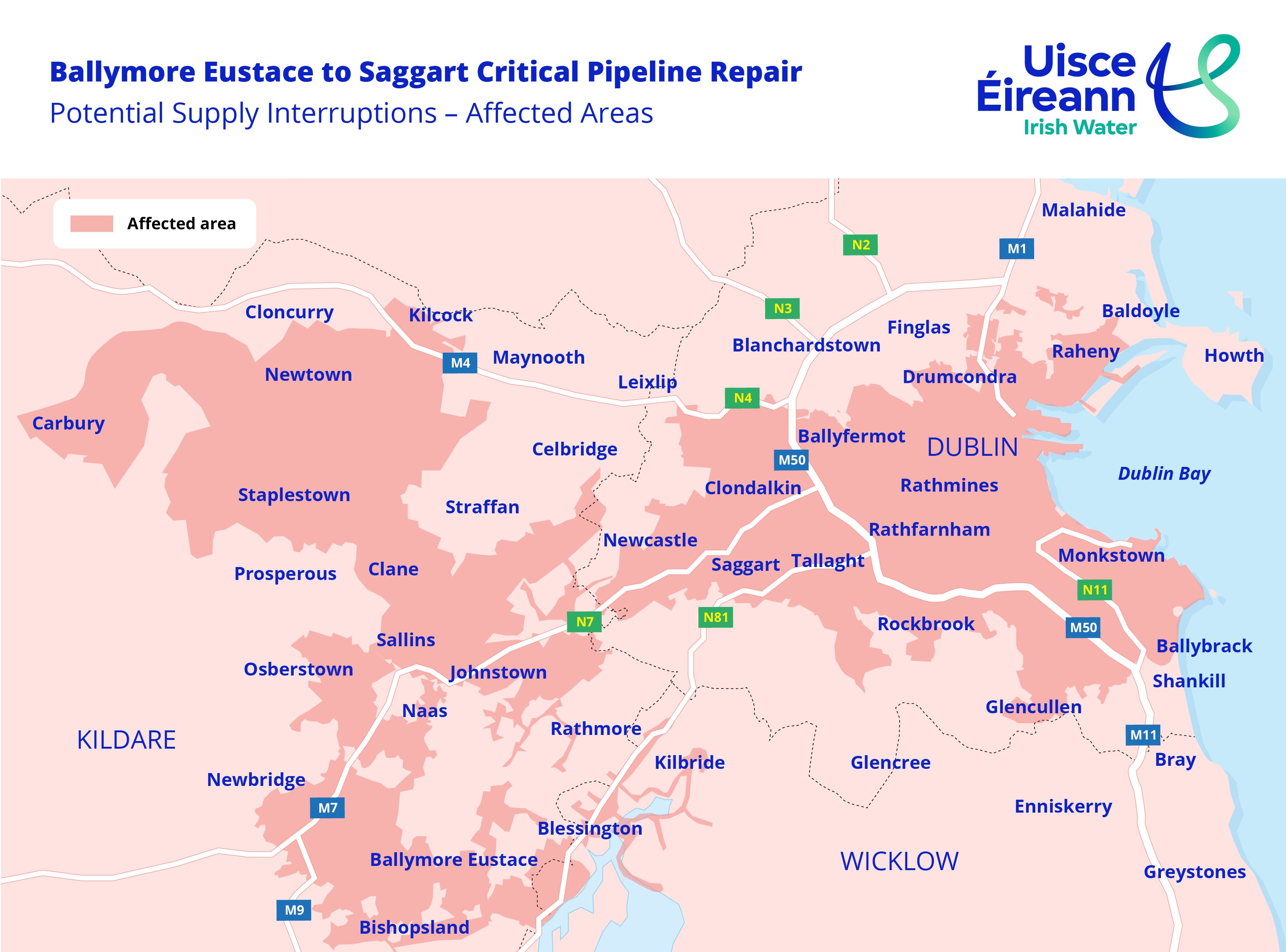 Ballymore Eustace to Saggart Pipeline Critical Repair