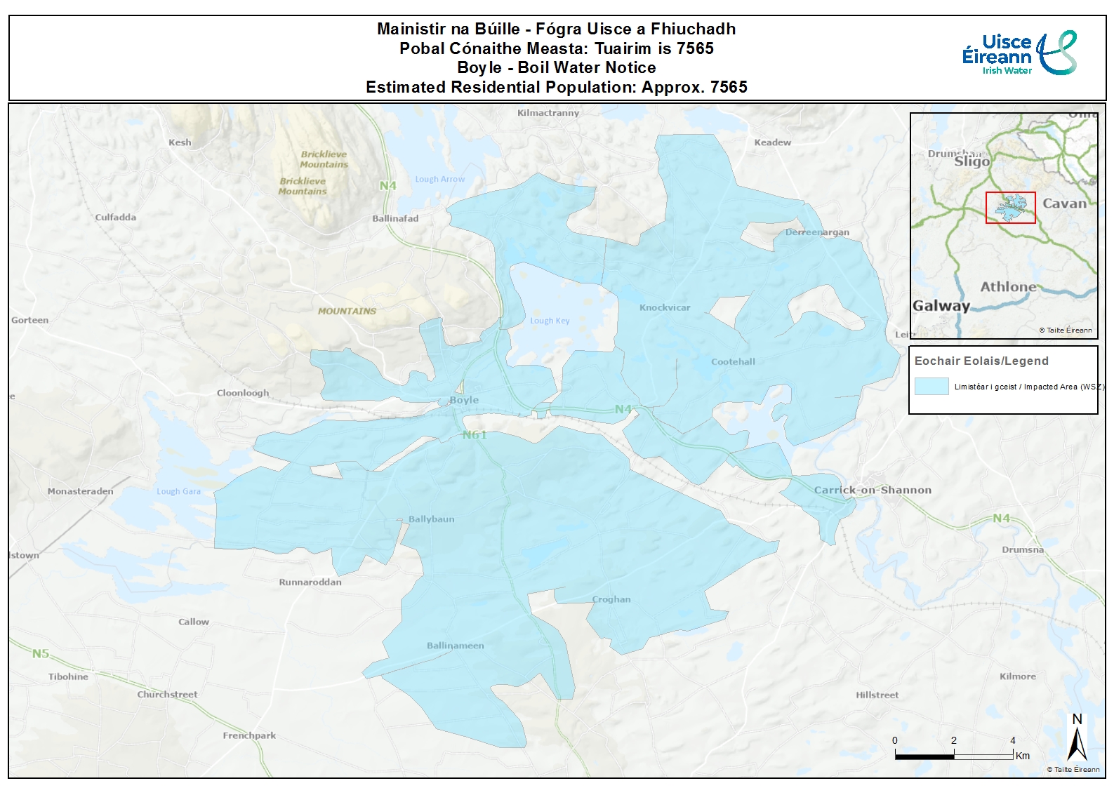 Map of Boyle Regional WSS BWN