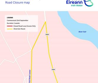 Portlaw Road Closure Sept 2024