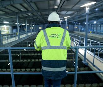 Uisce Éireann engineer in a treatment plant