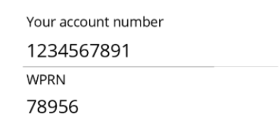 Detail of bill - Account number: